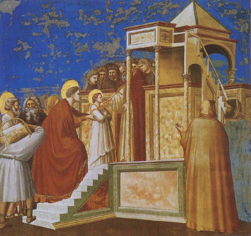 GIOTTO di Bondone Presentation of the Virgin in the Temple oil painting picture